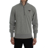 Aeronautica Militare Maglia mezza cotone elasticizzata mezza zip - M