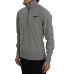 Aeronautica Militare Maglia mezza cotone elasticizzata mezza zip - M