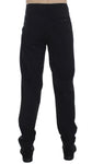 Pantaloni formali stretch in lana a righe nere Dolce&Gabbana-IT54-XXL