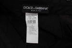 Pantaloni formali stretch in lana a righe nere Dolce&Gabbana-IT54-XXL