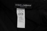 Pantaloni formali stretch in lana a righe nere Dolce&Gabbana-IT54-XXL