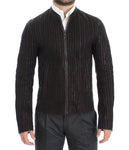 Biker Cappotto in pelle marrone Dolce & Gabbana - Taglia IT48-M