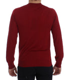 Pullover girocollo in cashmere rosso Dolce & Gabbana-IT56-XXL