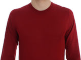 Pullover girocollo in cashmere rosso Dolce & Gabbana-IT56-XXL