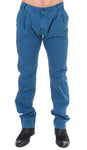 Pantaloni chino dritto in cotone blu GF Ferre - Taglia IT48-M