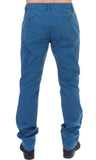 Pantaloni chino dritto in cotone blu GF Ferre - Taglia IT50-L