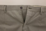 Pantaloni chino slim fit in cotone grigio Dolce & Gabbana - IT54-XXL