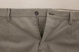 Pantaloni chino slim fit in cotone grigio Dolce & Gabbana - IT54-XXL