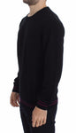 Versace Jeans Maglione girocollo in lana nera - Taglia IT44-XS