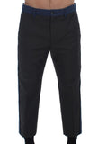 Pantaloni Chino Casual 3/4 Chinos cotone blu grigio Dolce&Gabbana-IT54-XL