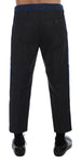 Pantaloni Chino Casual 3/4 Chinos cotone blu grigio Dolce&Gabbana-IT54-XL