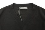 Pullover con scollo a V in misto lana nero Scervino Ermanno-IT48-M