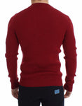 Pullover Dolce&Gabbana in maglia di lana a maglia rossa-IT44-XS