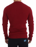 Pullover Dolce&Gabbana in maglia di lana a maglia rossa-IT44-XS