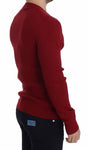 Pullover Dolce&Gabbana in maglia di lana a maglia rossa-IT44-XS