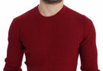 Pullover Dolce&Gabbana in maglia di lana a maglia rossa-IT44-XS