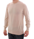 Pullover maglione girocollo Dolce & Gabbana Beige in cashmere-IT44-XS