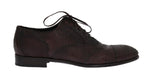 Scarpe derby in pelle marrone e pelle Dolce & Gabbana - EU44-US11