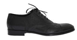 Scarpe derby -pelle con pelle di rana nera Dolce & Gabbana - EU44-US11