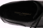 Scarpe derby -pelle con pelle di rana nera Dolce & Gabbana - EU44-US11