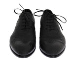 Scarpe derby -pelle con pelle di rana nera Dolce & Gabbana - EU44-US11