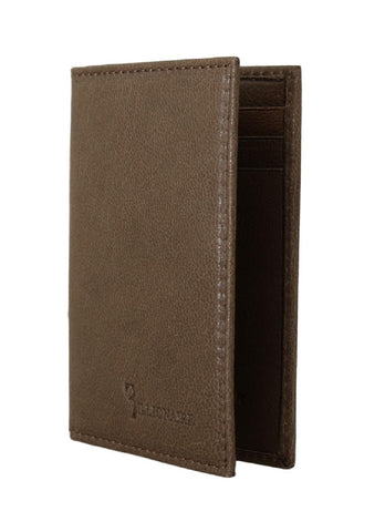 Portafoglio Bifold in pelle marrone miliardario italiano