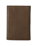 Portafoglio Bifold in pelle marrone miliardario italiano