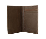 Portafoglio Bifold in pelle marrone miliardario italiano