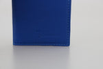 Portafoglio Bifold in pelle blu miliardario italiano