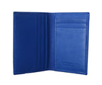 Portafoglio Bifold in pelle blu miliardario italiano