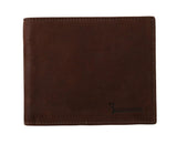 Portafoglio Bifold in pelle marrone miliardario italiano