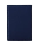 Portafoglio Bifold in pelle blu miliardario italiano