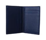 Portafoglio Bifold in pelle blu miliardario italiano