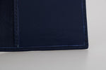 Portafoglio Bifold in pelle blu miliardario italiano