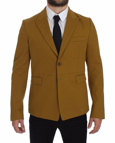 Blazer elasticizzato in cotone giallo Dolce & Gabbana - Taglia IT48-M