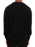 Pullover cotone nero con girocollo di Daniele Alessandrini-M