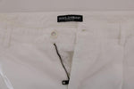 Pantaloncini in jersey di cotone bianco Dolce & Gabbana - IT44-XS