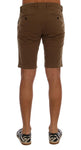 Shorts Dolce & Gabbana cotone marrone sopra le ginocchia - IT44-XS