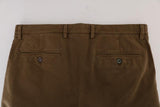 Shorts Dolce & Gabbana cotone marrone sopra le ginocchia - IT56-XXL