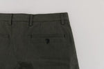 Shorts Crown in cotone grigio Dolce & Gabbana - Taglia IT44-XS