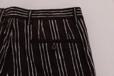 Pantaloncini casual in canapa bianca e bordeaux Dolce&Gabbana-IT52-XL