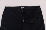 Pantaloni chino stretch in cotone blu GF Ferre - Taglia IT48-M