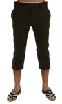 Pantaloni Capri in cotone stretch verde Dolce & Gabbana - IT50-L