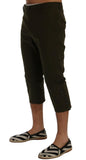 Pantaloni Capri in cotone stretch verde Dolce & Gabbana - IT50-L