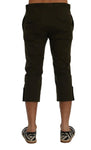 Pantaloni Capri in cotone stretch verde Dolce & Gabbana - IT50-L