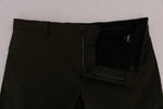 Pantaloni Capri in cotone stretch verde Dolce & Gabbana - IT50-L