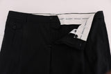 Pantaloni stretch in lana a righe blu Dolce & Gabbana - IT54-XXL