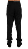 Pantaloni stretch in lana a righe blu Dolce & Gabbana - IT54-XXL