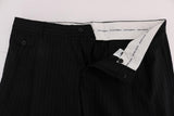 Pantaloni stretch in lana a righe blu Dolce & Gabbana - IT54-XXL