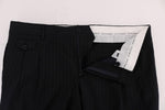 Pantaloni formali vestibilità elasticizzata lana blu Dolce&Gabbana-IT52-XL